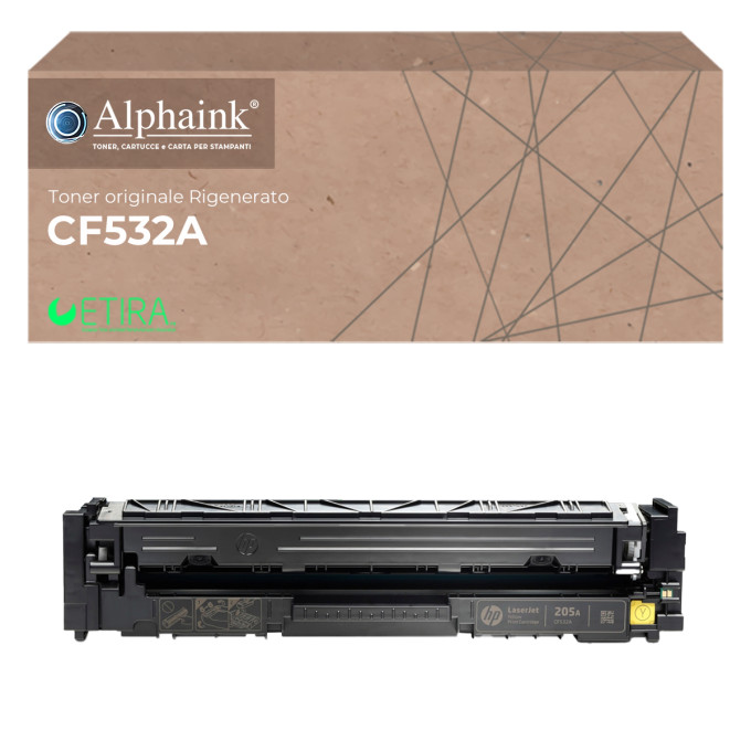 Toner Originale Rigenerato HP 205A CF532A Giallo
