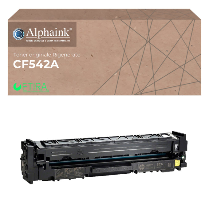 Toner Originale RIgenerato HP CF542A 203A Giallo