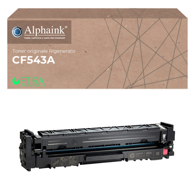 Toner Originale RIgenerato HP CF543A 203A Magenta