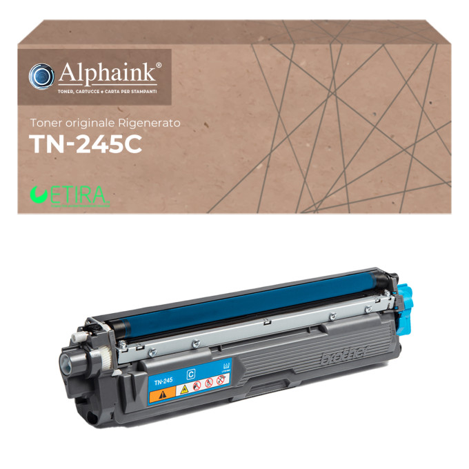 Toner Originale Rigenerato Brother TN-245C Ciano 