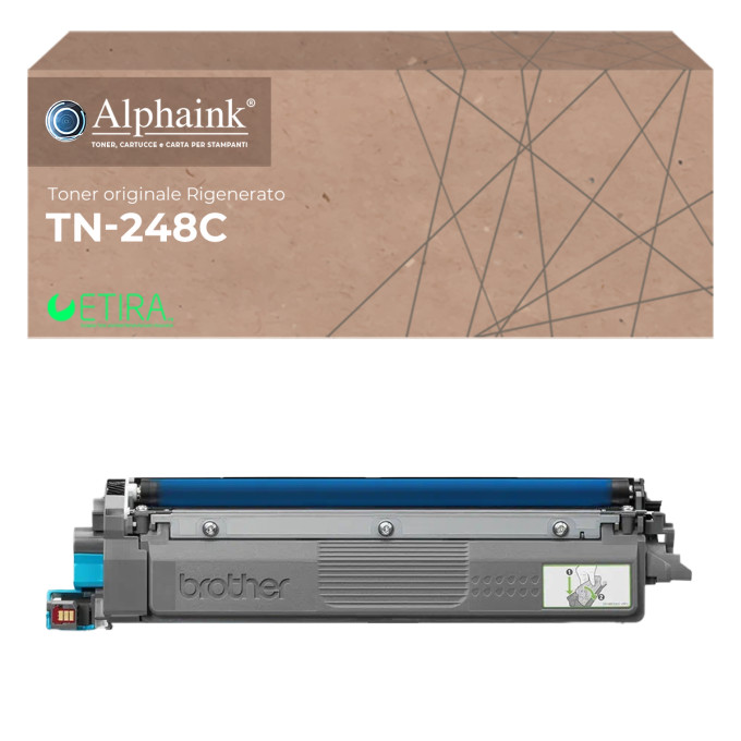Toner Originale Rigenerato Brother TN-248-C Ciano