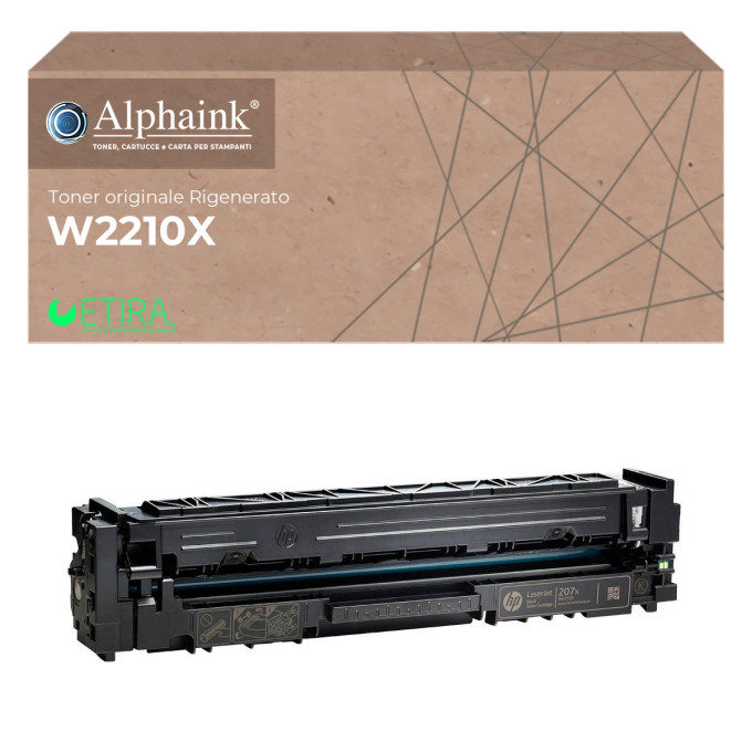 Toner Originale Rigenerato per HP W2210X 207X Nero