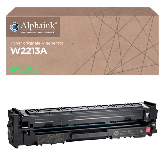 Toner Originale Rigenerato per HP W2213A 207A Magenta