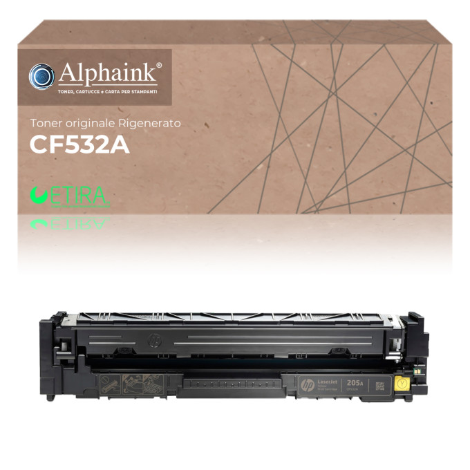 Toner Originale Rigenerato HP 205A CF532A Giallo