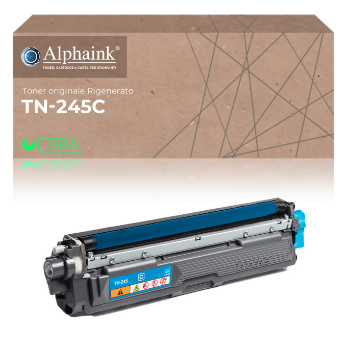 Toner Originale Rigenerato Brother TN-245C Ciano 