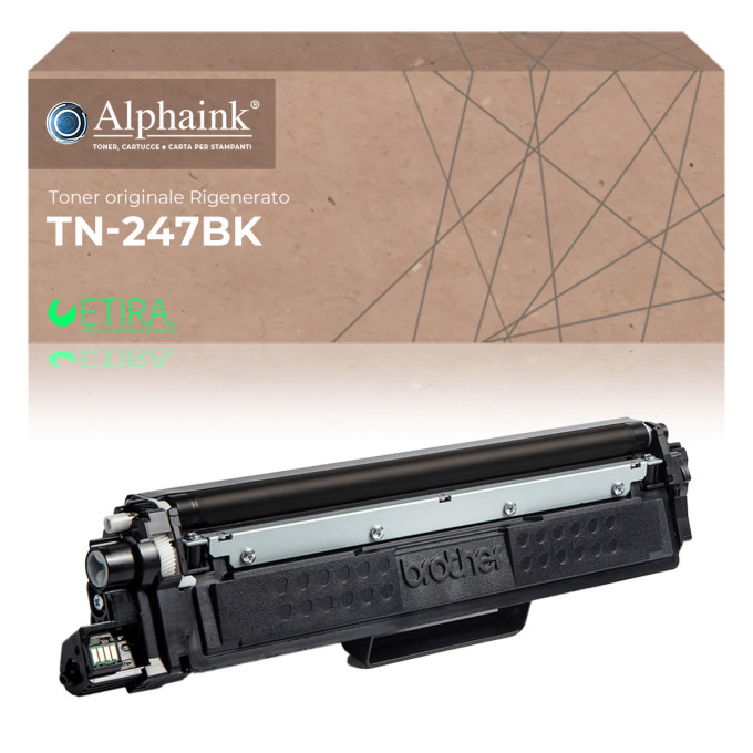 Toner Originale Rigenerato Brother TN-247-BK Nero