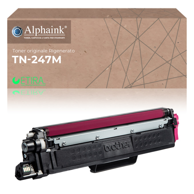 Toner Originale Rigenerato Brother TN-247-M Magenta