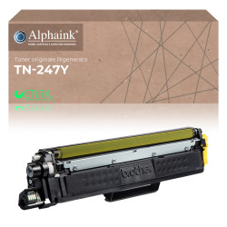 Toner rigenerato da originale Brother TN-247-Y Giallo Toner rigenerato da originale Brother TN-247-Y Giallo