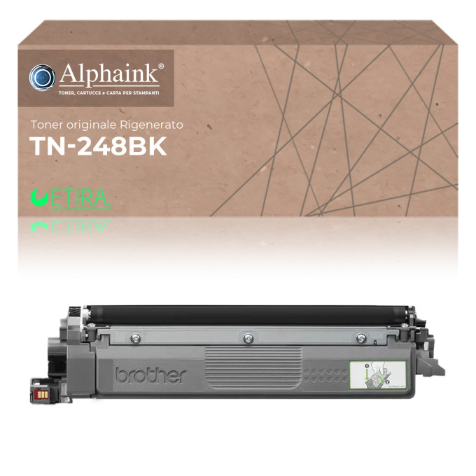 Toner Originale Rigenerato Brother TN-248-BK Nero