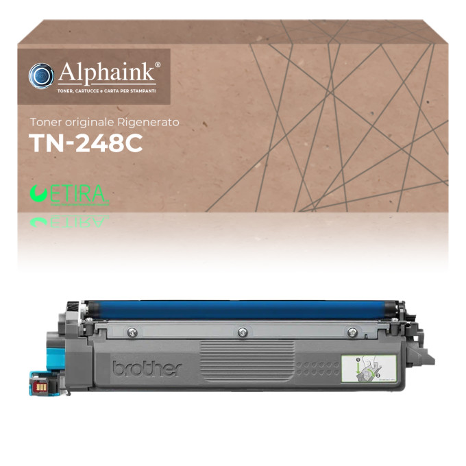 Toner Originale Rigenerato Brother TN-248-C Ciano