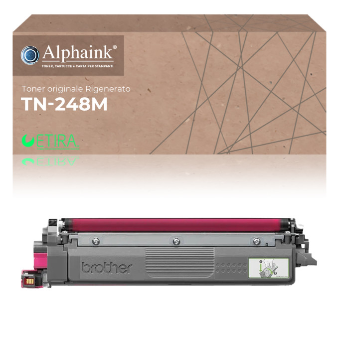 Toner Originale Rigenerato Brother TN-248-M Magenta
