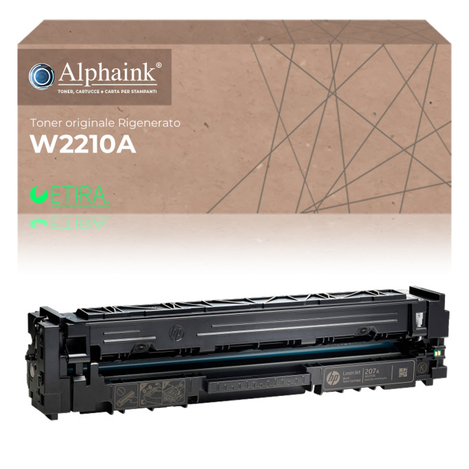 Toner Originale Rigenerato per HP W2210A 207A Nero