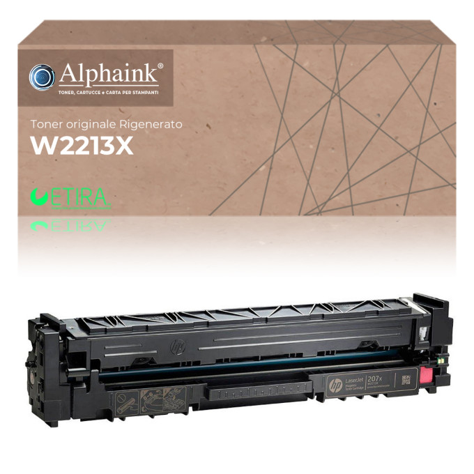 Toner Originale Rigenerato per HP W2213X 207X Magenta Toner Originale Rigenerato per HP W2213X 207X Magenta