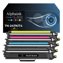 4 Toner  Brother TN-247  CON CHIP Compatibili 4 Toner  Brother TN-247  CON CHIP Compatibili