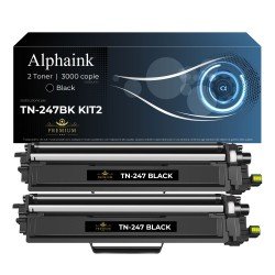 2 Toner Brother TN-247-BK Nero  CON CHIP Compatibile 2 Toner Brother TN-247-BK Nero  CON CHIP Compatibile
