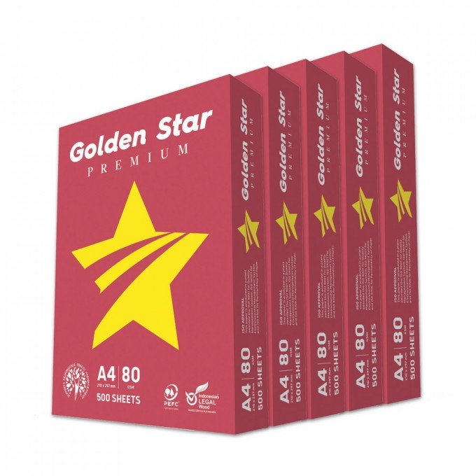 Bancale Carta A4 Golden Star 80 gr - 120 risme per fotocopie e stampe