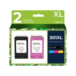 Cartucce Hp 301XL Nera + Colore Rigenerate  Cartucce Hp 301XL Nera + Colore Rigenerate