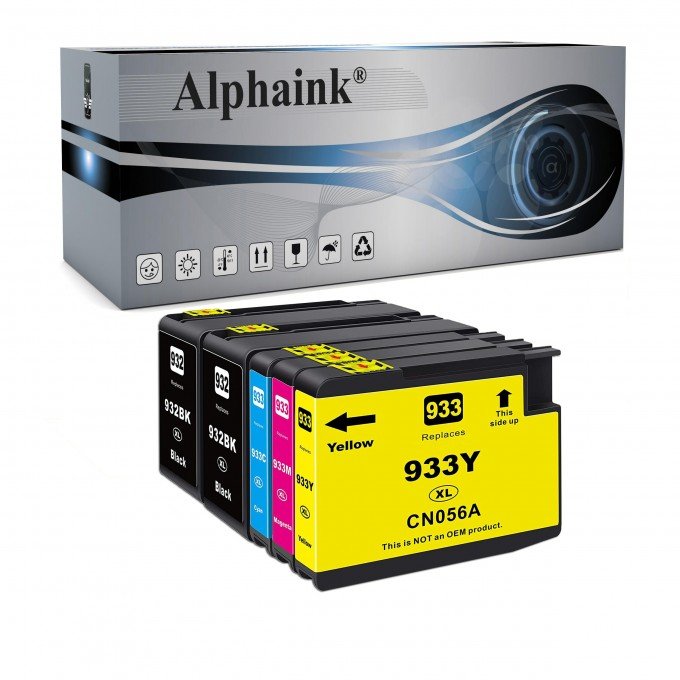 5 Cartucce HP 932 933 C2P42AE XL Nero + Colore Compatibile 5 Cartucce HP 932 933 C2P42AE XL Nero + Colore Compatibile