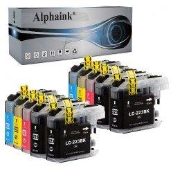 10 Cartucce Brother LC223  LC-223 Nero + Colore Compatibili 10 Cartucce Brother LC223  LC-223 Nero + Colore Compatibili