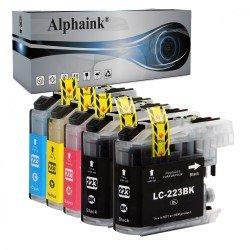5 Cartucce Brother LC223 LC-223 Nero + Colore Compatibili 5 Cartucce Brother LC223 LC-223 Nero + Colore Compatibili