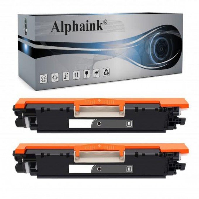 2 Toner HP CE310A 126A Nero Compatibile 2 Toner HP CE310A 126A Nero Compatibile