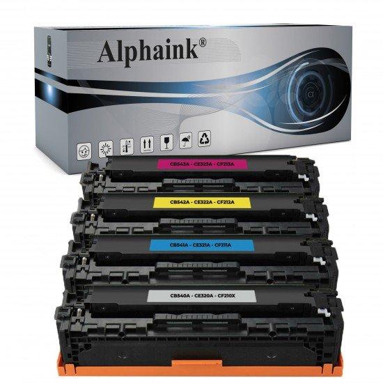 4 Toner HP CB540A-CE320-CF210X Nero + Colore Rigenerato 4 Toner HP CB540A-CE320-CF210X Nero + Colore Rigenerato