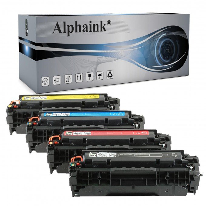 4 Toner Canon CC530A BK Nero + colore Rigenerato 4 Toner Canon CC530A BK Nero + colore Rigenerato
