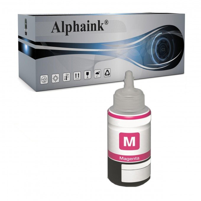 Flacone d'Inchiostro Epson EcoTank T6643 C13T664340 Magenta Compatibile Flacone d'Inchiostro Epson EcoTank T6643 C13T664340 Magenta Compatibile
