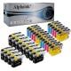 30 Cartucce Brother LC123 LC121 Nero + Colore Compatibile 30 Cartucce Brother LC123 LC121 Nero + Colore Compatibile