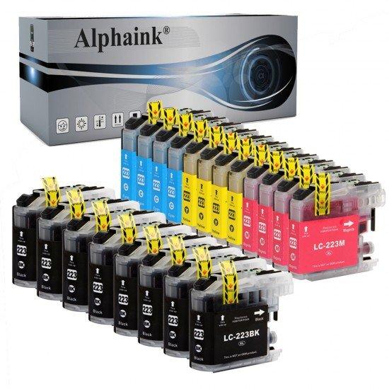 20 Cartucce Brother LC223 Nero + Colore Compatibile 20 Cartucce Brother LC223 Nero + Colore Compatibile