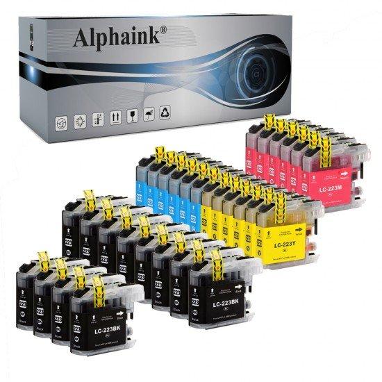 30 Cartucce Brother LC223 Nero + Colore Compatibile 30 Cartucce Brother LC223 Nero + Colore Compatibile