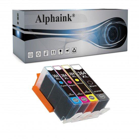 4 Cartucce Hp 364 XL Nero + Colore con CHIP Compatibile 4 Cartucce Hp 364 XL Nero + Colore con CHIP Compatibile