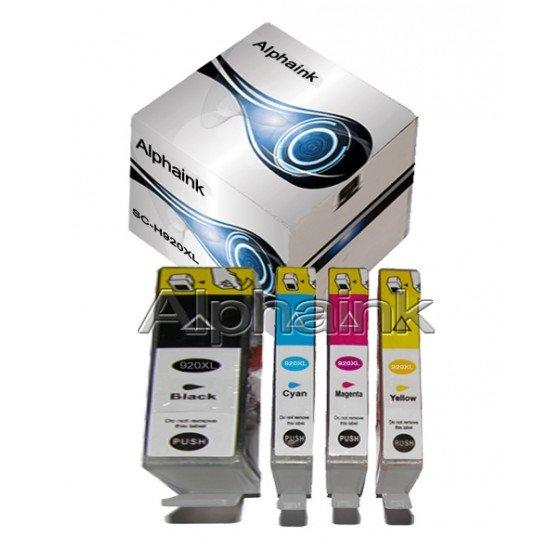 4 Cartucce HP 920 XL Nero + Colore Compatibili 4 Cartucce HP 920 XL Nero + Colore Compatibili