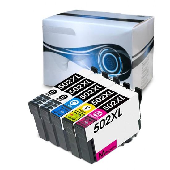 5 Cartucce Epson 502XL Nero + Colore Compatibili 5 Cartucce Epson 502XL Nero + Colore Compatibili