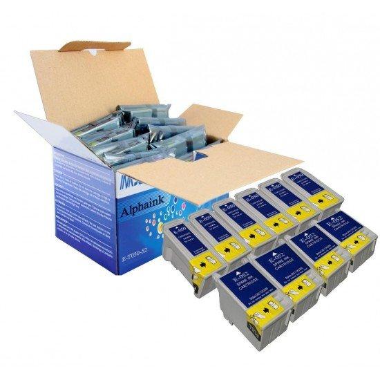 10 Cartucce Epson T050-T052 Nero e Colore Compatibili 10 Cartucce Epson T050-T052 Nero e Colore Compatibili