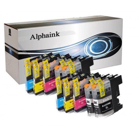 10 Cartucce Brother LC223 Nero + Colore Compatibili 10 Cartucce Brother LC223 Nero + Colore Compatibili