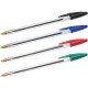 Confezione Originale Bic Cristal da 4 Penne a Sfera - Punta Roller da 1,0 mm - Corsa 0,4 mm - Colori Assortiti