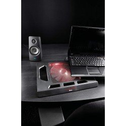 Trust Gaming GXT 220 Kuzo Base di raffreddamento per laptop fino a 17,3" - Ventola silenziosa con illuminazione rossa - Colore nero Trust Gaming GXT 220 Kuzo Base di raffreddamento per laptop fino a 17,3" - Ventola silenziosa con illuminazione rossa - Colore nero