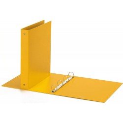 Favorit Raccoglitore, 22 x 30 cm, 4 Anelli Tondi da 30 mm, Giallo Favorit Raccoglitore, 22 x 30 cm, 4 Anelli Tondi da 30 mm, Giallo