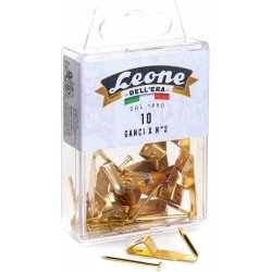 10 Ganci X N°2 Leone Dell'Era - Scatola appendibile - Made in Italy 10 Ganci X N°2 Leone Dell'Era - Scatola appendibile - Made in Italy