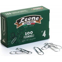 Leone dell'Era Fermagli Zincati da 32 mm, Confezione da 100 Pezzi Leone dell'Era Fermagli Zincati da 32 mm, Confezione da 100 Pezzi