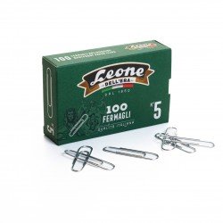 Leone dell'Era Fermagli Zincati da 49 mm, Confezione da 100 Pezzi Leone dell'Era Fermagli Zincati da 49 mm, Confezione da 100 Pezzi