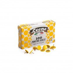 100 Puntine Colorate Gialle Leone Dell'Era -  Made in Italy 100 Puntine Colorate Gialle Leone Dell'Era -  Made in Italy