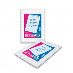 Blasetti - Confezione da 20 fogli Protocollo - Rigatura 5M Blasetti - Confezione da 20 fogli Protocollo - Rigatura 5M