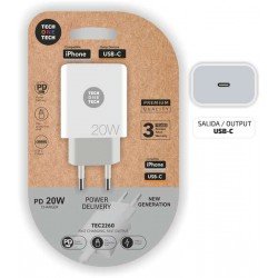 Caricatore da parete USB-C PD 3.0 5V-15V 20W - Ultra-veloce Caricatore da parete USB-C PD 3.0 5V-15V 20W - Ultra-veloce