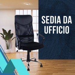 Sedia da ufficio - Schienale in rete traspirante - Regolazione in altezza - Peso massimo 130 kg Sedia da ufficio - Schienale in rete traspirante - Regolazione in altezza - Peso massimo 130 kg