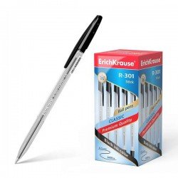 50 Penne a sfera Erichkrause R-301 Classic Stick 1.0 - Corpo esagonale trasparente - Punta da 1,0 mm - Inchiostro ad asciugatura rapida - Colore Nero 50 Penne a sfera Erichkrause R-301 Classic Stick 1.0 - Corpo esagonale trasparente - Punta da 1,0 mm - Inchiostro ad asciugatura rapida - Colore Nero