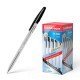 50 Penne a sfera Erichkrause R-301 Classic Stick 1.0 - Corpo esagonale trasparente - Punta da 1,0 mm - Inchiostro ad asciugatura rapida - Colore Nero