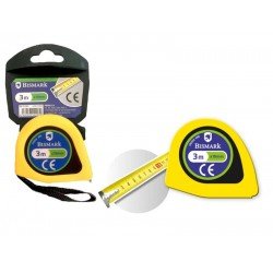 Metro Flessometro Bismark da 3 m per uso domestico e ufficio - Cinghia da polso - Freno incluso - Colore giallo  Metro Flessometro Bismark da 3 m per uso domestico e ufficio - Cinghia da polso - Freno incluso - Colore giallo