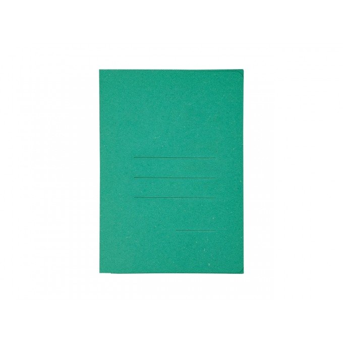 50 Cartelle con 3 Lembi in Robusto Cartoncino da 180gr Colore Verde
